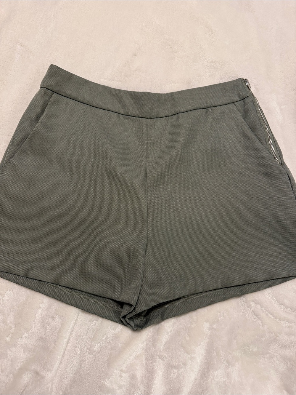 Olive Green Women’s Dress Shorts